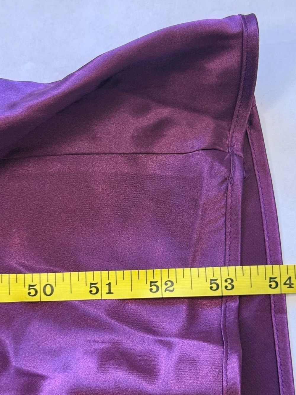 Vintage Deadstock Victoria's Secret Plum Purple Satin Lace Slip Dress - Picture 7 of 8